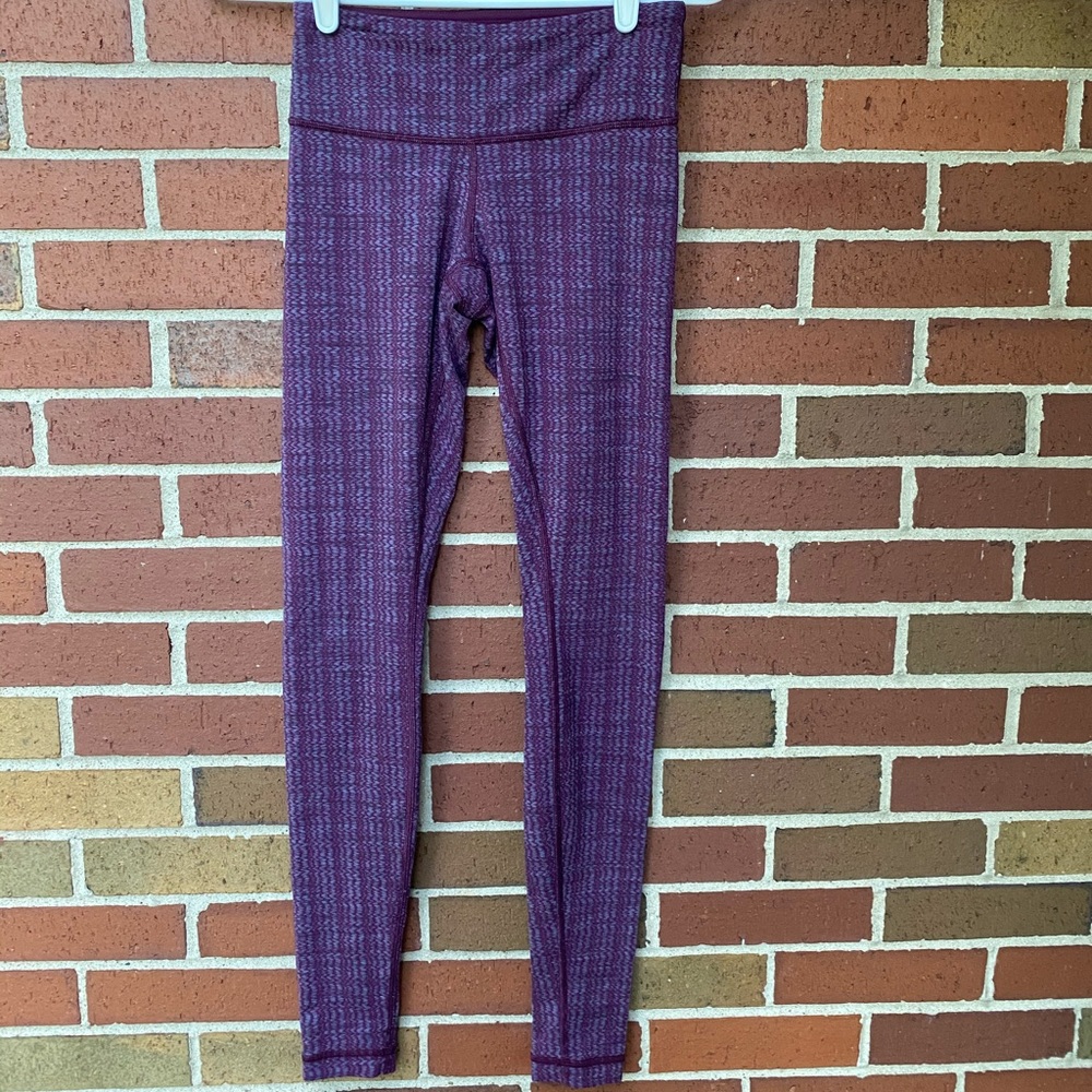 Lululemon Wunder Under Pant Ziggly Wee August Glo